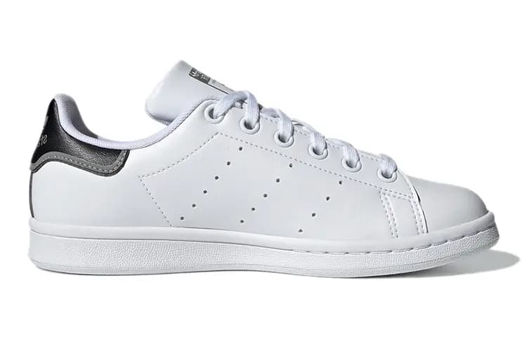 adidas Originals STAN SMITH J Uşaq İdman Ayaqqabısı Ağ/Qara 2