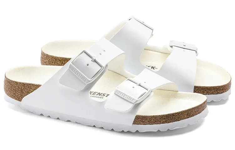 Birkenstock Arizona Birko Flor Qadın Şipet Ağ 4