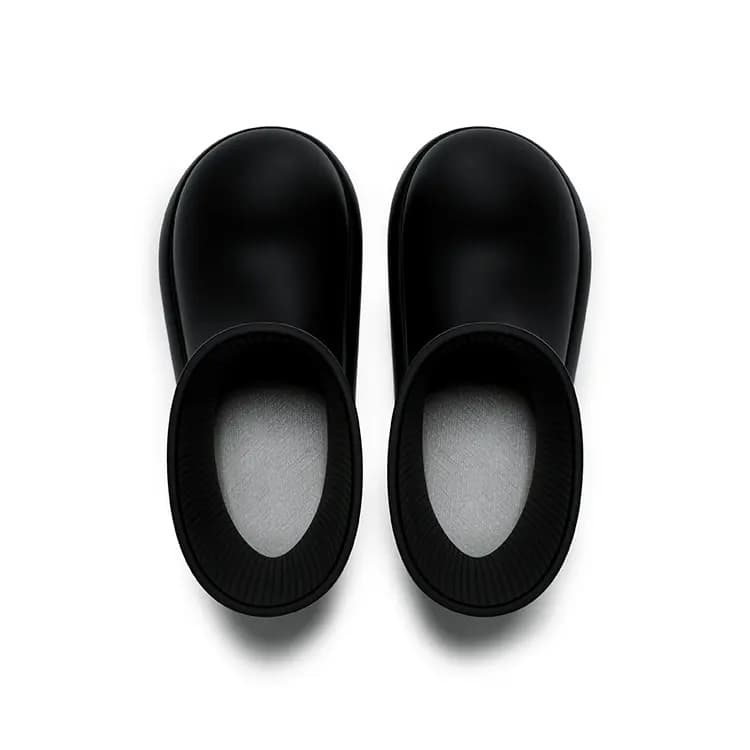 Beys Fashion Simple Versatile Street Trend High Boots Women's Black 4