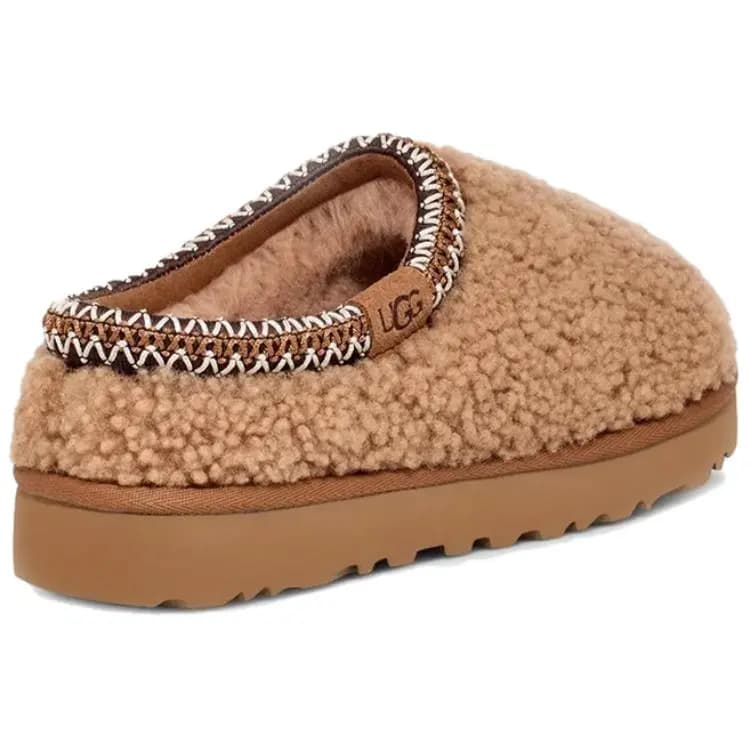 UGG Tasman Maxi Curly Slipper Qadın Chestnut 4
