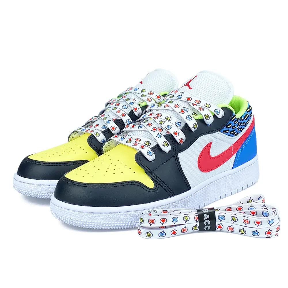 US8ACC Pixel Style Summer Cartoon Rainbow Game Mosaic Shoelaces Video Game Tiffany Mint Green Starry Sky 7