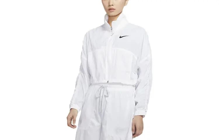 Nike Sportswear Swoosh Qısa Pencək Qadın Ağ