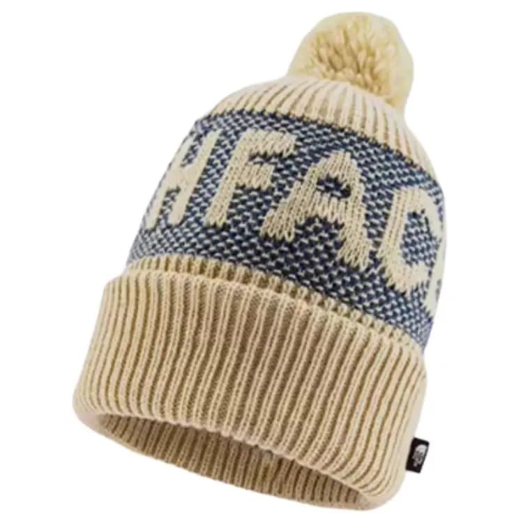 THE NORTH FACE Embroidered Logo Beanie Unisex Beige 3