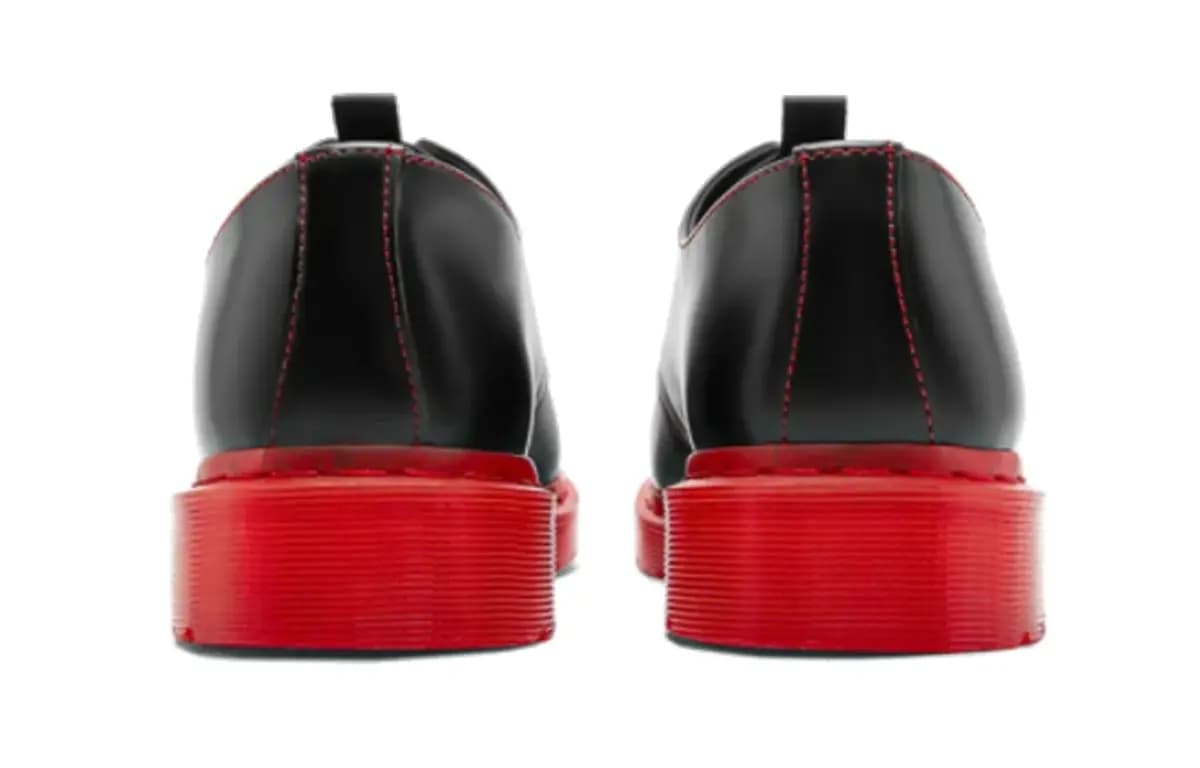 CLOT X Dr.Martens 1461 Qara/Qırmızı 5