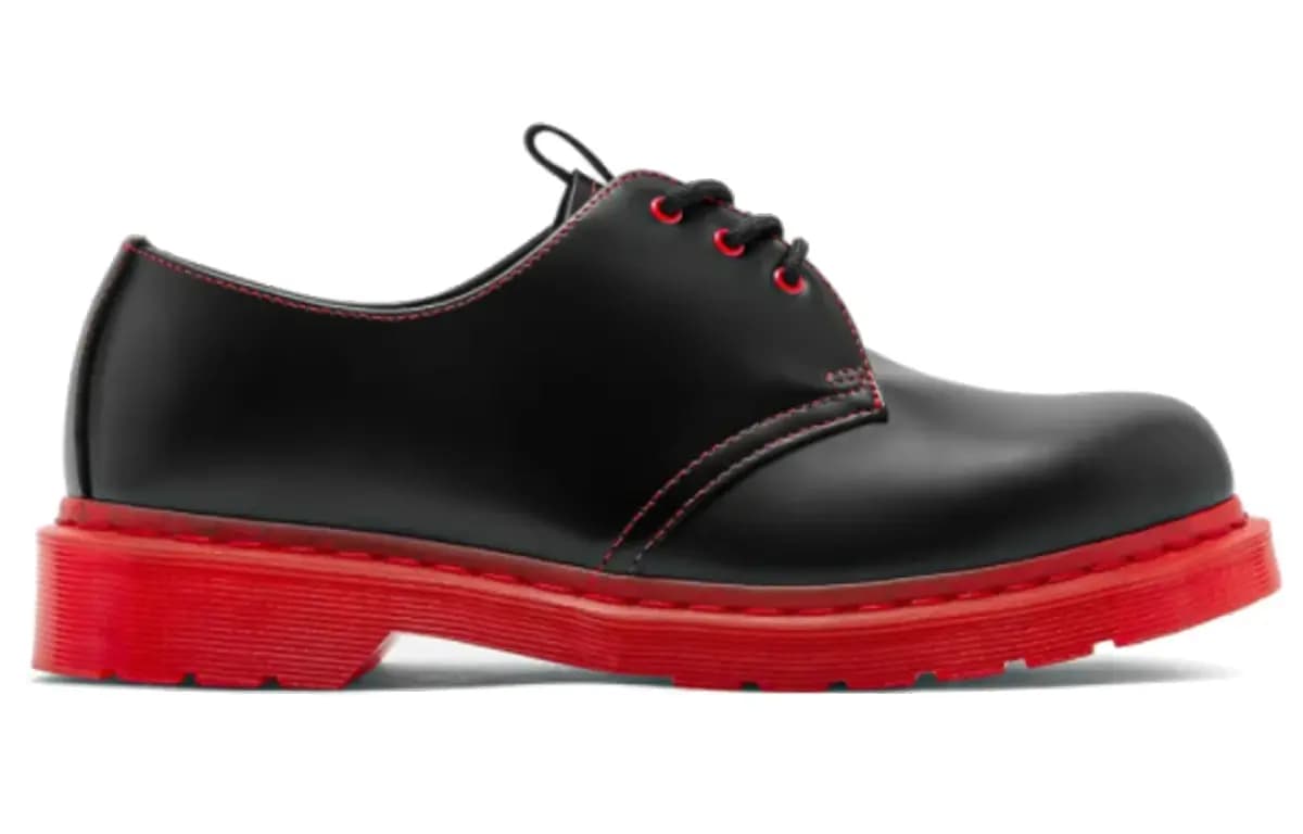 CLOT X Dr.Martens 1461 Qara/Qırmızı 2