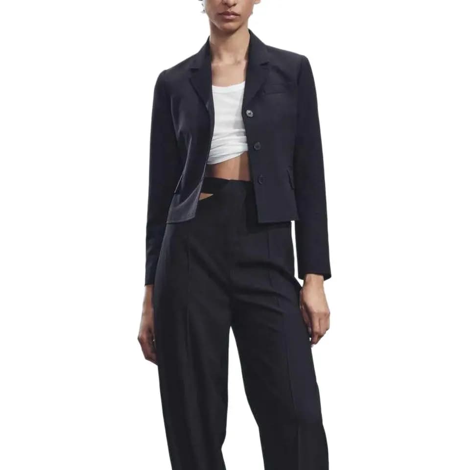 ZARA ZW Series Business Suit Qadın Qara 3