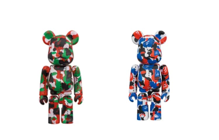 Bearbrick A BATHING APE 28TH ANNIVERSARY BAPE CAMO 100% #2 5