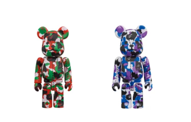 Bearbrick A BATHING APE 28TH ANNIVERSARY BAPE CAMO 100% #2 7