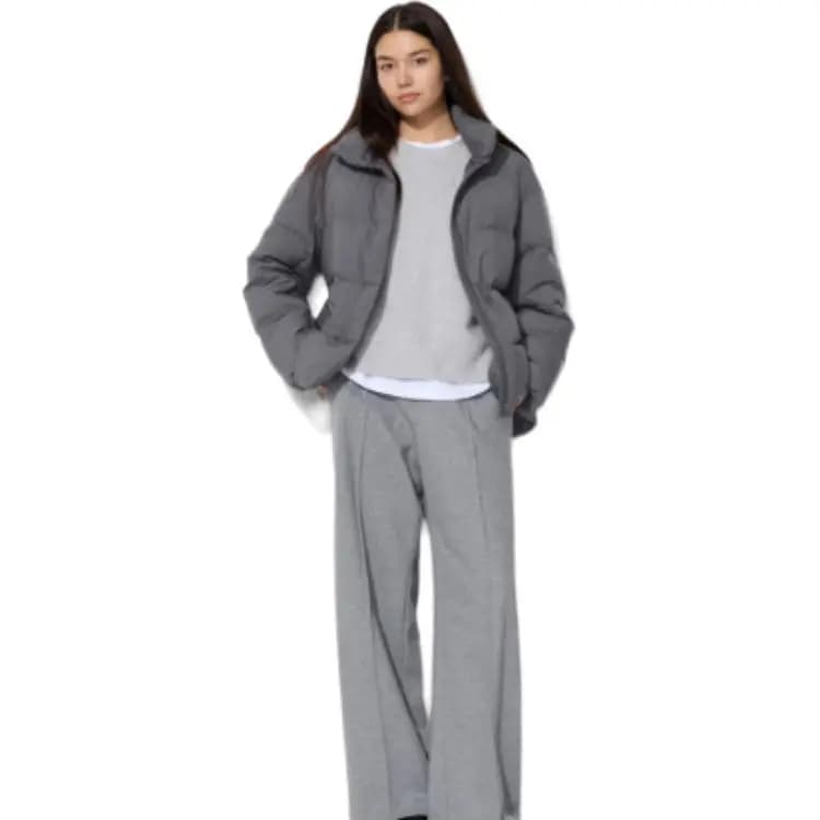 UNIQLO Puxovika Qadın Asphalt Boz 2