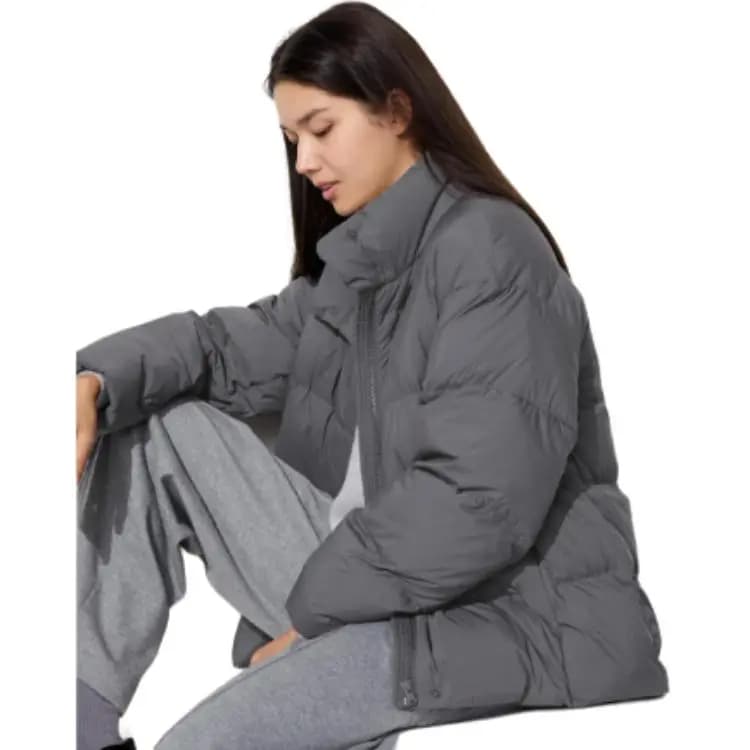 UNIQLO Puxovika Qadın Asphalt Boz 3
