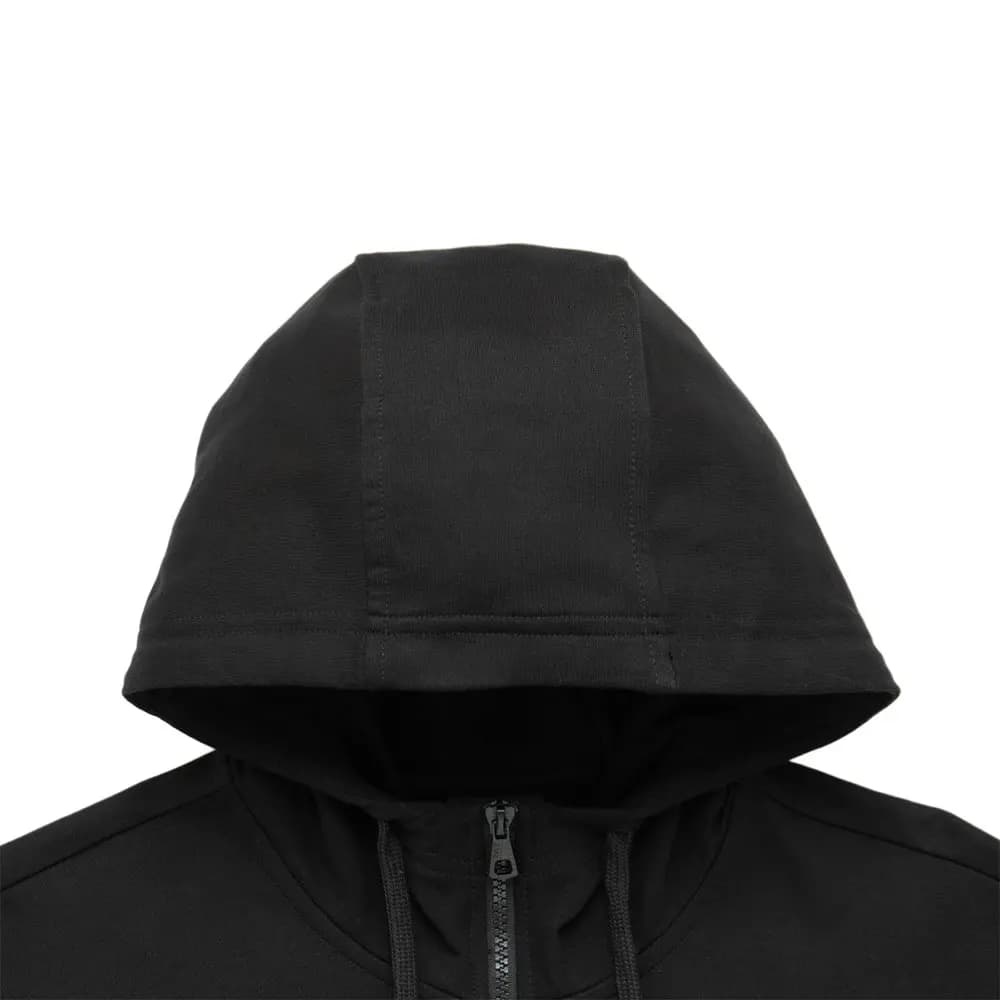 EMPORIO ARMANI EA7 FW24 Solid Logo Print Zip-Up Hooded Casual Track Suit Men's Black 6