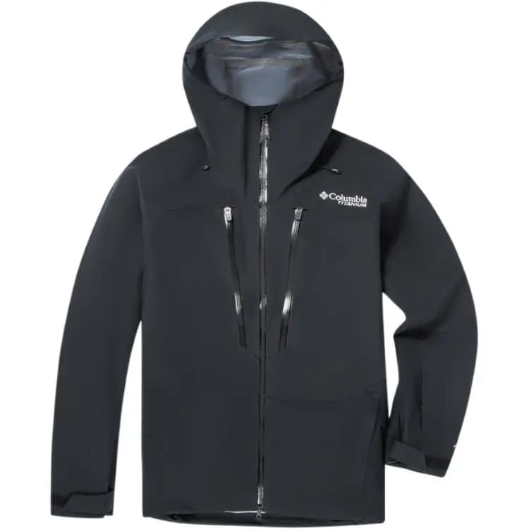 Columbia Platinum Peak Titanium Collection Ski Tops Kişi Qara