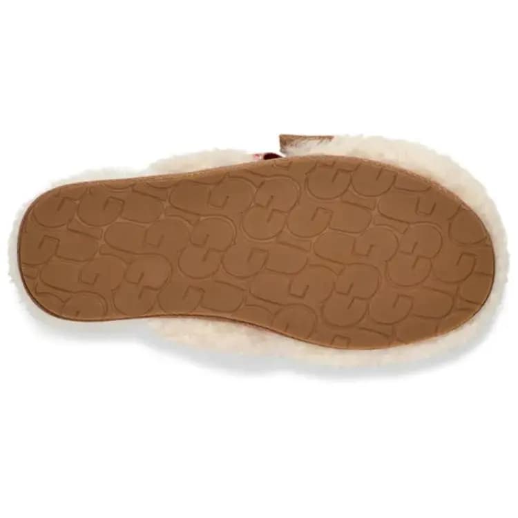 UGG Slip-Resistant Wrap-toe Slippers Women's Natural White 5