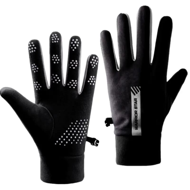 Warrior Unisex Ski Warm Fleece Outdoor Cycling Driving Anti-Wind Touchscreen Polyester Fleece Gloves