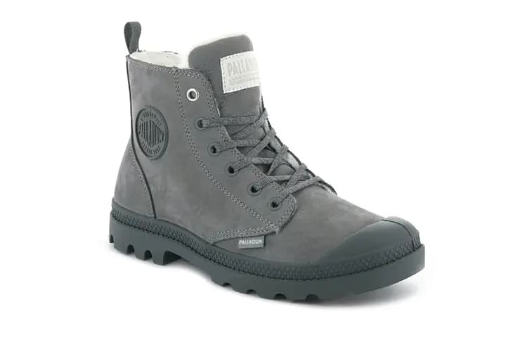 Palladium Pampa Martin Boots Women's Stone Gray 3