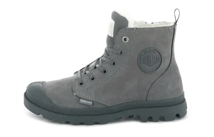 Palladium Pampa Qadın Martin Çəkməsi Stone Gray