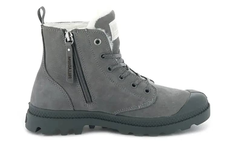 Palladium Pampa Martin Boots Women's Stone Gray 2
