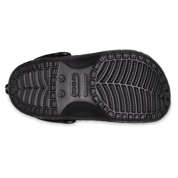 Crocs Classic Clog Anti-Slip Wear-Resistant Low-Top Children's Sandals Black Kids' 5