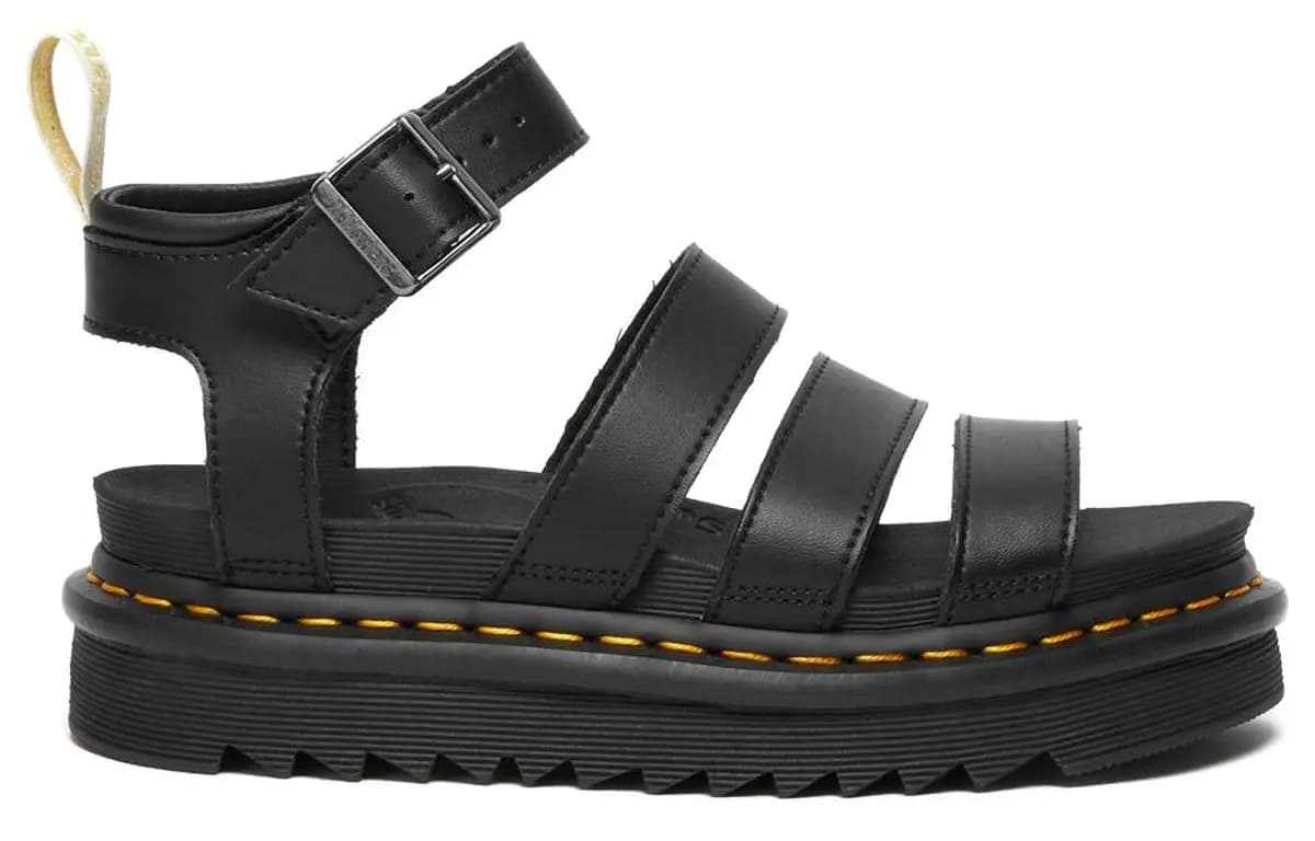 Dr.Martens Blaire Qadın Platforma Sandallar Qara 2