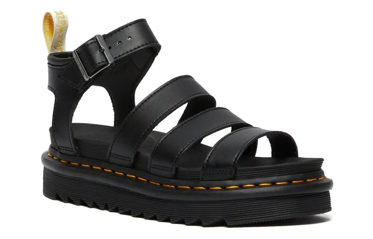 Dr.Martens Blaire Qadın Platforma Sandallar Qara 3