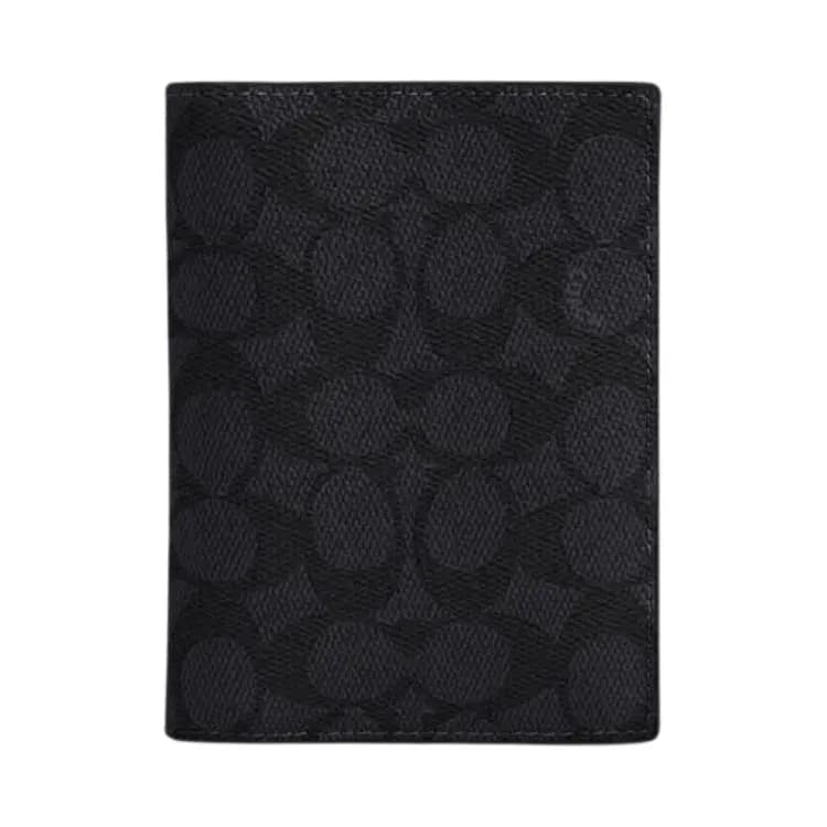 COACH Passport Case 11 Unisex Kart Qabı Qara