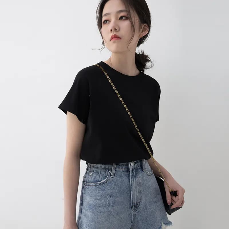 SOON FLOWER A-Line Denim Şort Qadın Mavi 6