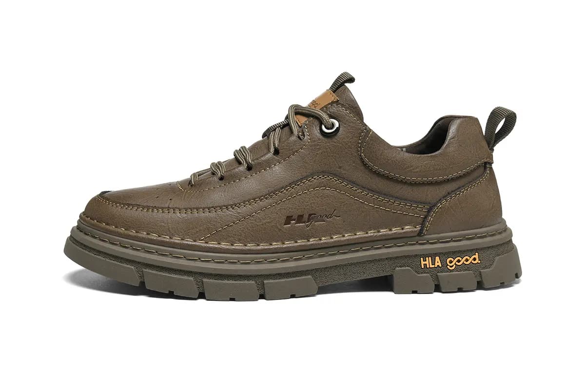 HLA Synthetic Leather Fashion Comfort Casual Versatile Work Boots Men's 6