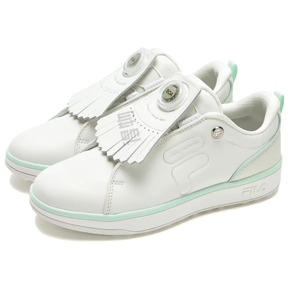 FILA GF 1911 Trainer Comfort Versatile Slip-Resistant Wear-Resistant Low-Top Golf Shoes Women's White/Green 2