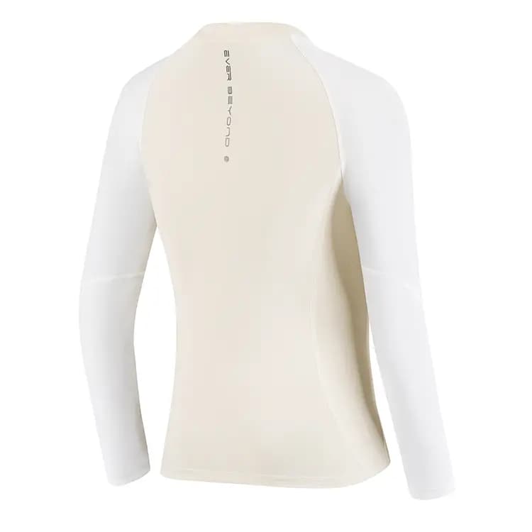 BMAI Fitness Clothing Women's Light Khaki/Dark Beige White 2