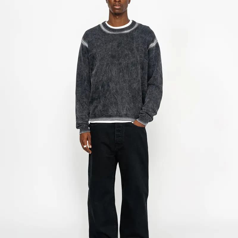Stussy Faded Cotton Knit Crew 3