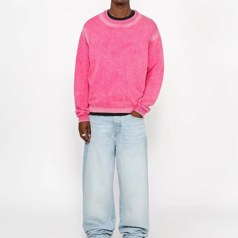 Stussy Faded Cotton Knit Crew 11