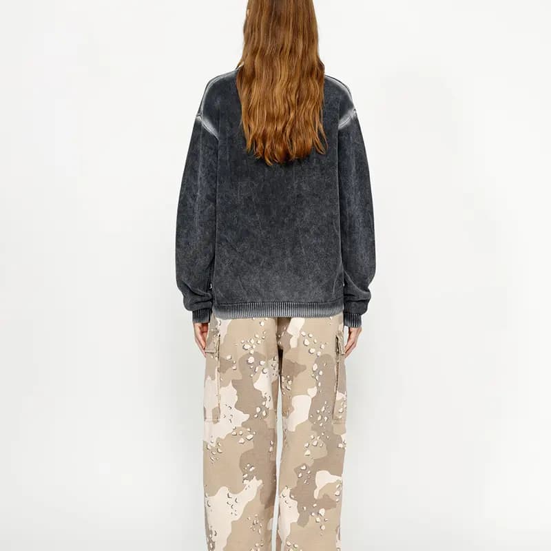 Stussy Faded Cotton Knit Crew 4