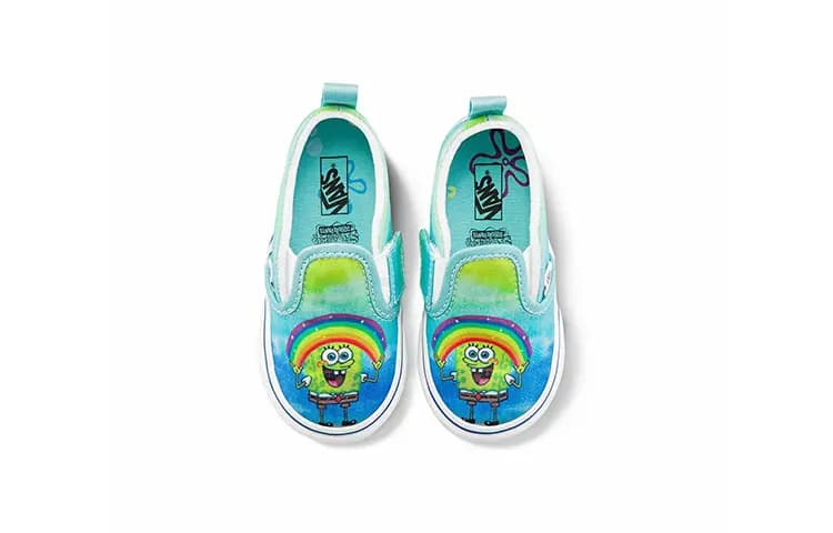 Vans Slip-On SpongeBob SquarePants X Velcro Uşaq Ayaqqabısı 4