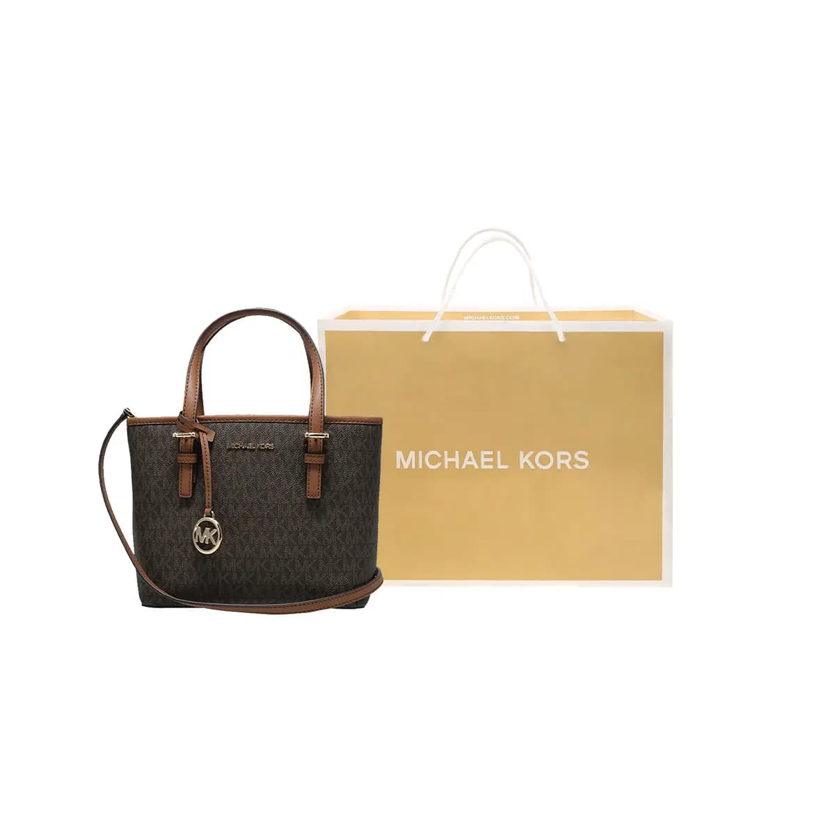 MICHAEL KORS  MK Jet Set Travel Logo  Tote 5