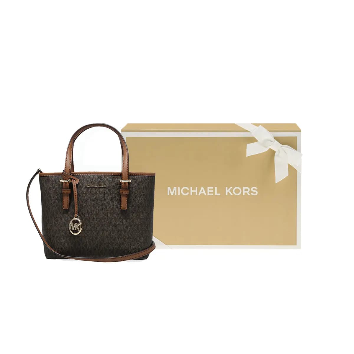 MICHAEL KORS  MK Jet Set Travel Logo  Tote 6