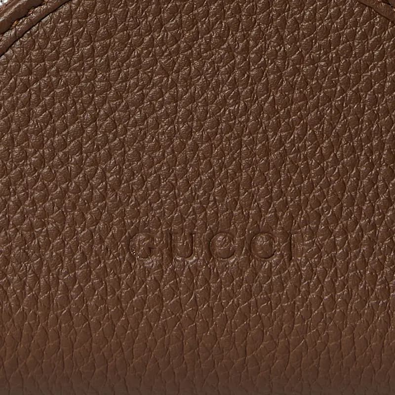 GUCCI Dəri Qulaqlıq Qabı Qadın Tünd Qəhvəyi 5