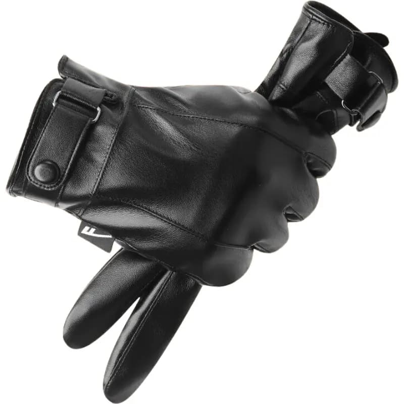 Warrior PU Leather Knit Gloves Unisex