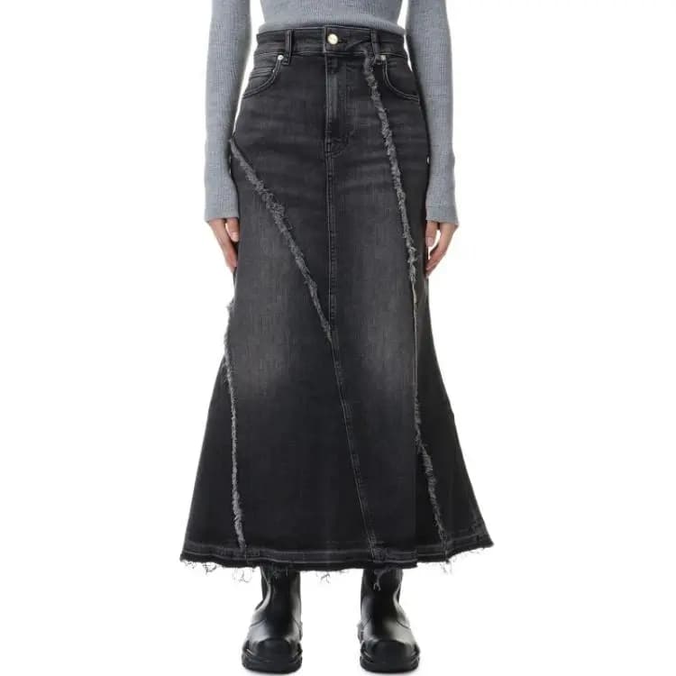 GANNI Washed Denim Skirt 3