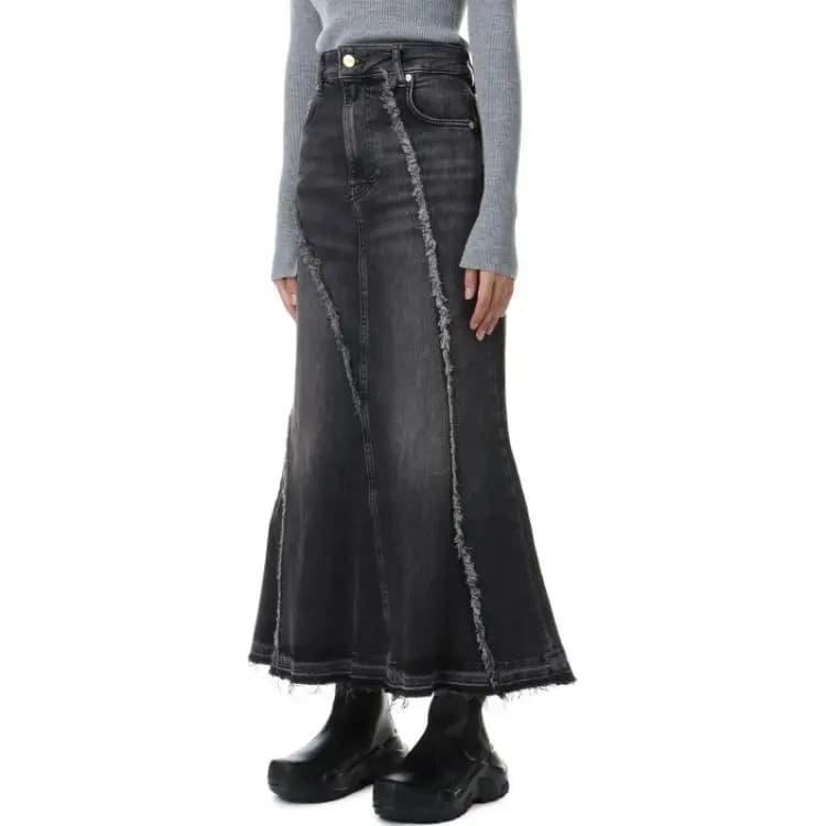GANNI Washed Denim Skirt 4