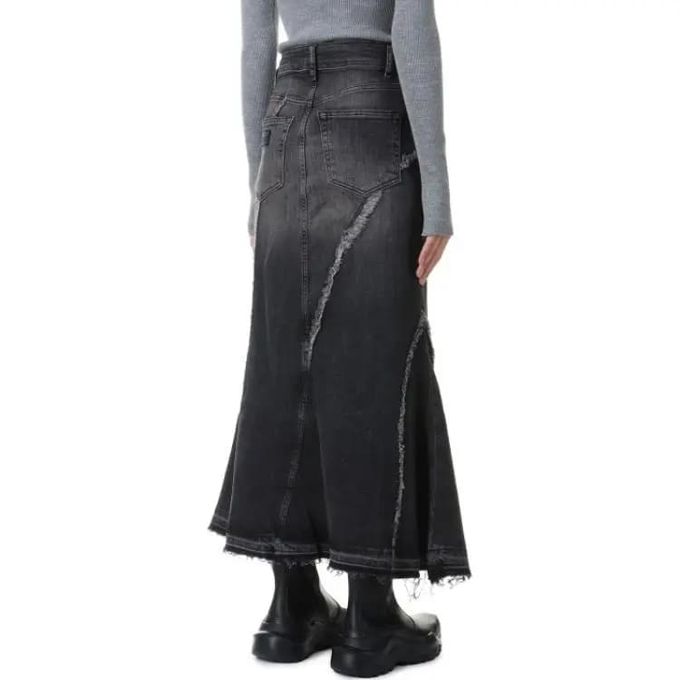 GANNI Washed Denim Skirt 5