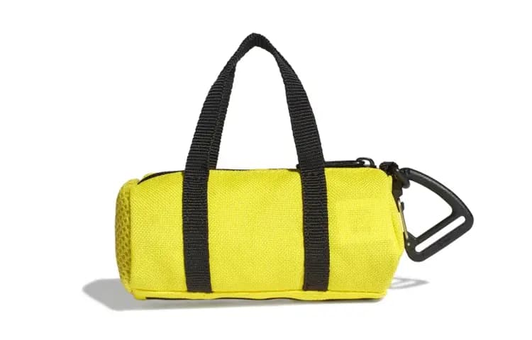 Adidas Polyester Key Pouch Coin Purse Mini Unisex Neon Yellow 3