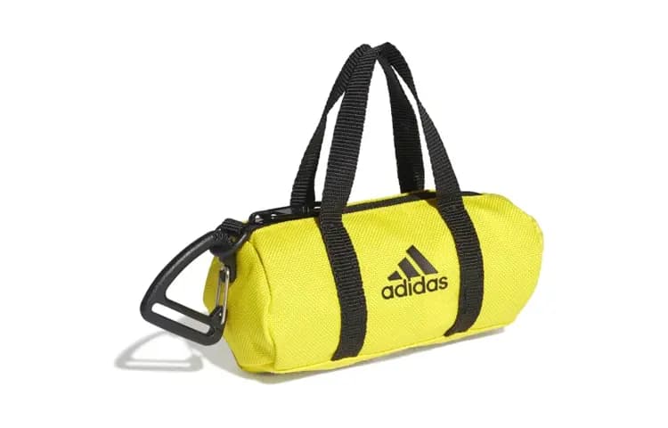 Adidas Polyester Key Pouch Coin Purse Mini Unisex Neon Yellow 2