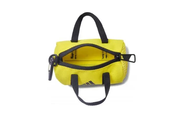 Adidas Polyester Key Pouch Coin Purse Mini Unisex Neon Yellow 5
