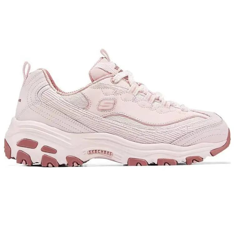 Skechers DLITES Low-Top Chunky İdman Ayaqqabısı Qadın Çəhrayı 2