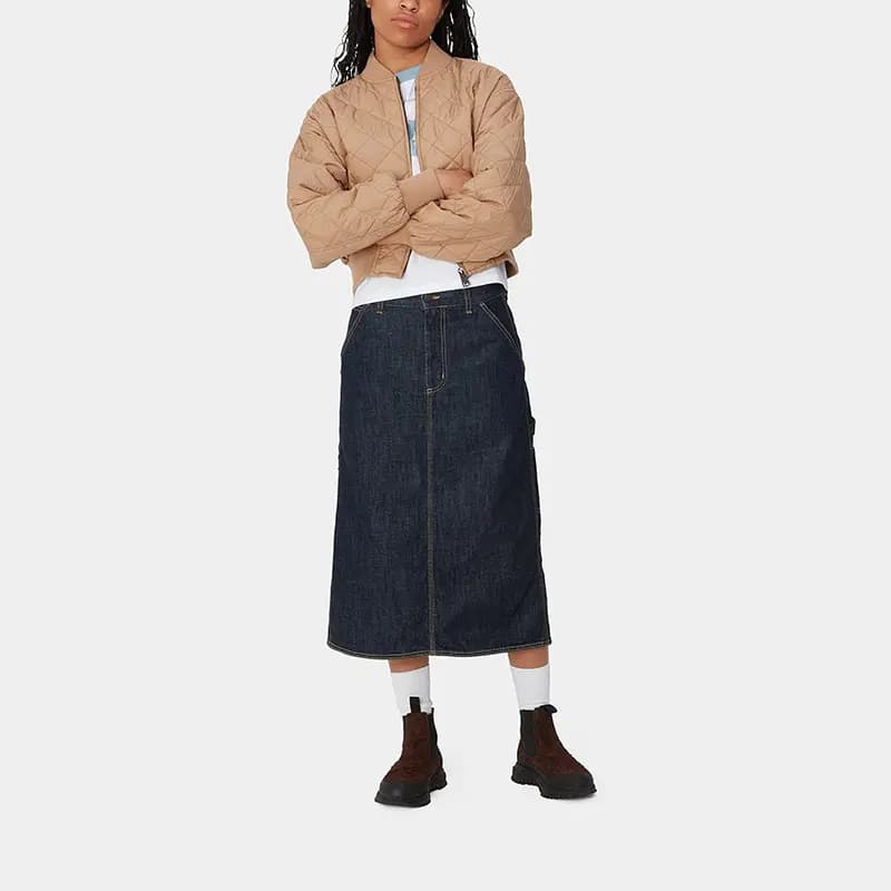 Carhartt WIP Single Knee Ətək 'Blue Rinsed' 3