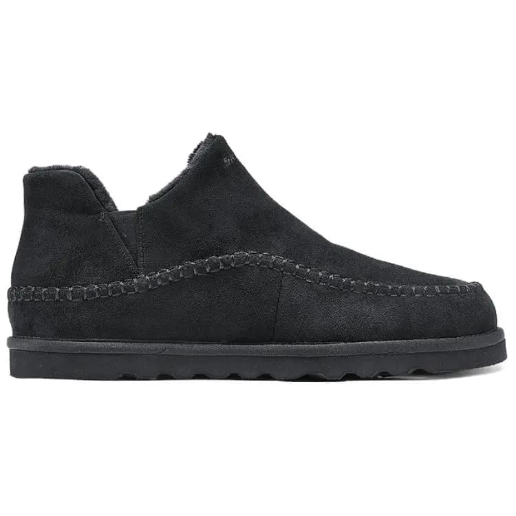 Skechers SKECHERS MENS USA Ankle-Length Snow Boots Kişi Qara 2