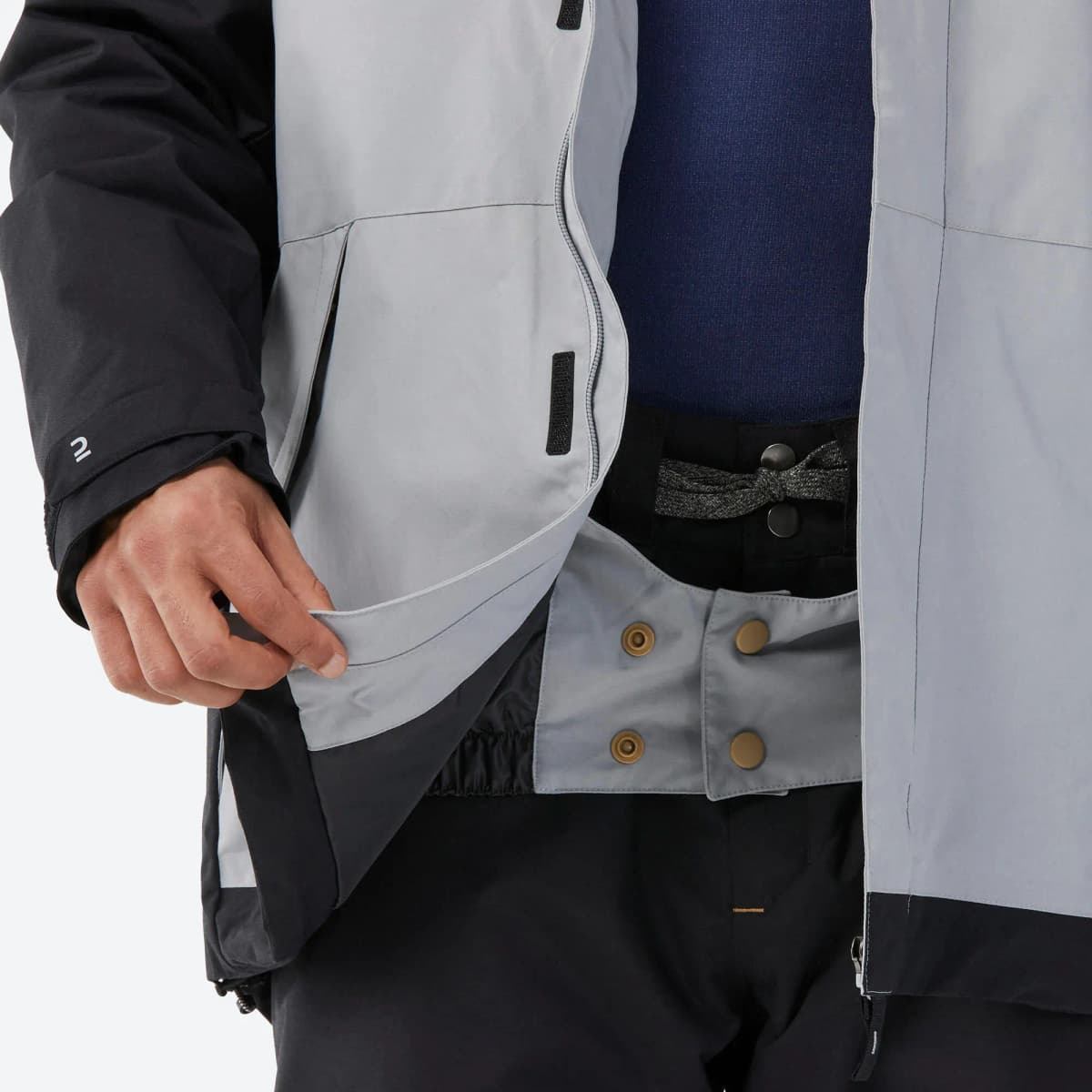 DECATHLON Ski Tops Kişi Qara/Boz 5