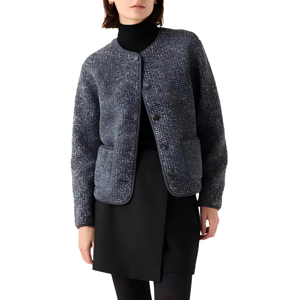 UNIQLO Məxmər Qadın Pencəyi 4