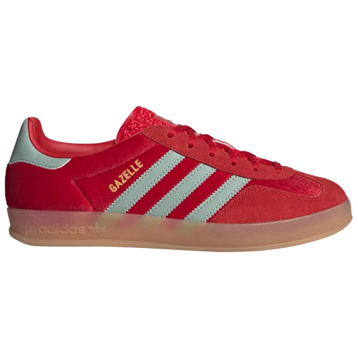 Adidas Originals Gazelle Qadın İdman Ayaqqabısı Better Scarlet Green Velvet 2