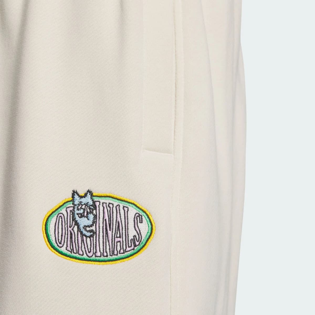 adidas originals STREET Series PANTS W Loose Drawstring Cuffed Casual Pants Women's Wonder White 5